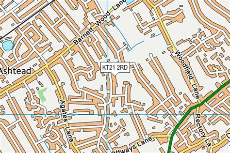The KT21 Postcode District .